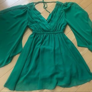 Emerald Sheer Dress